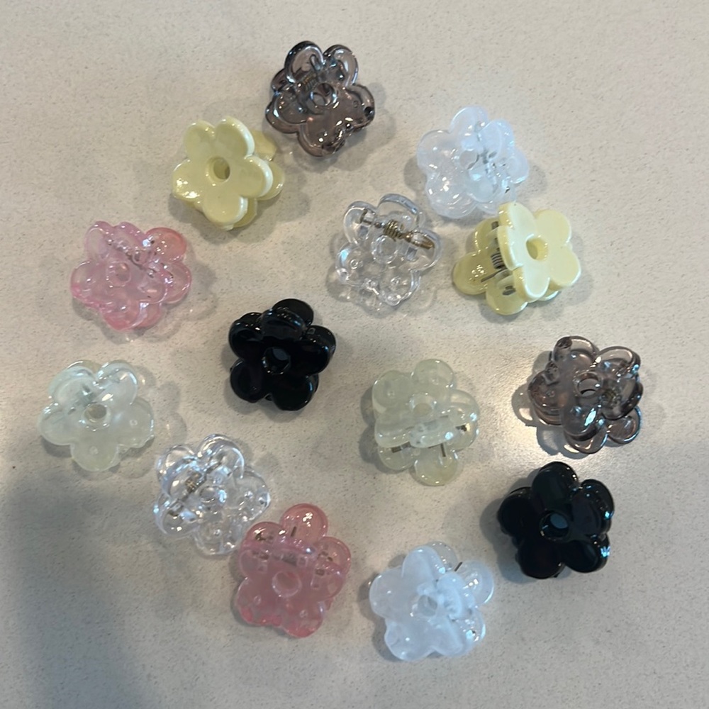 Zara Flower mini Hair clips